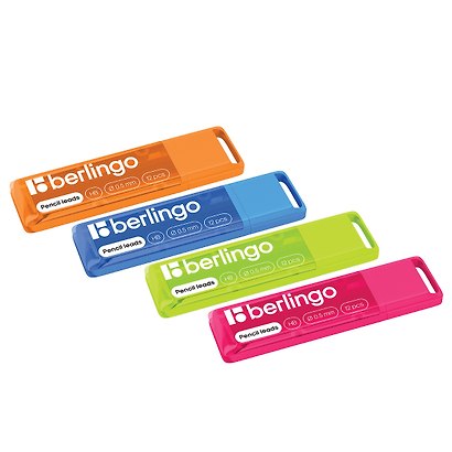 Грифели для механических карандаше, Berlingo, 0,5 мм, HB, 12 штук - фото 7