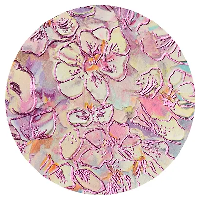 Ежедневник недат.  А6+ 120л 126х174 "Наппа" ВИШНЯ ЦВЕТЁТ , иск.кожа, мягкий переплет, тиснение фольгой, офсет, ляссе - фото 11