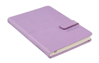 Ежедневник недат. А6+ 120л "Виннер" сиреневый, кожзам, тв.переплет, блинтовое тиснение, магнит.клапан, офсет, ляссе - фото 2