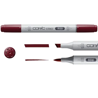 Набор маркеров Copic Ciao "Манга 5", 5 цветов + мультилинер 0.3 мм - фото 3
