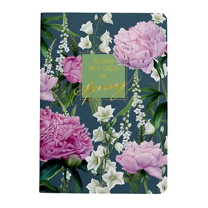 Тетрадь 48л кл. "La Fleur. Spring" карт.обл.,  мат.текст.ламинация, тиснение фольгой, скрепка, ассорти - фото 1