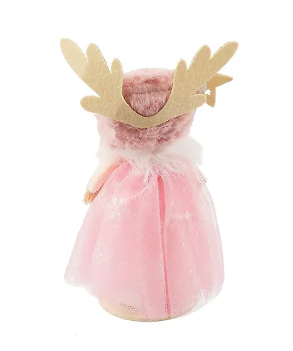 Новогоднее украшение Девочка в шапочке с рожками (текстиль) (16см) (12-06277-NY-18) - фото 4