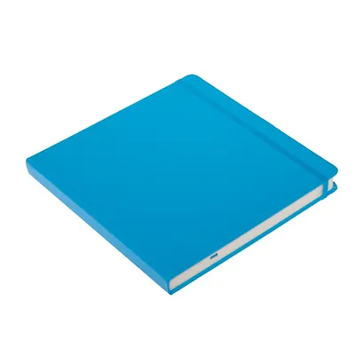 Скетчбук 20*20 80л "Sketchmarker" синий неон, 140г/м2, слоновая кость, тв.обл. - фото 4