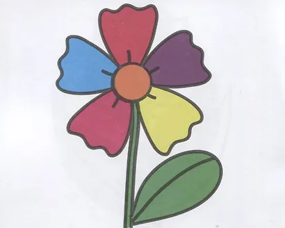 Волшебные цветы. Раскраска - фото 3