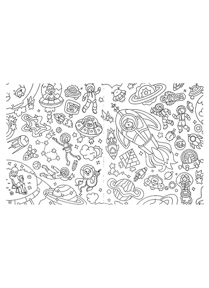 Для мальчиков. Раскраска-виммельбух с наклейками - фото 5