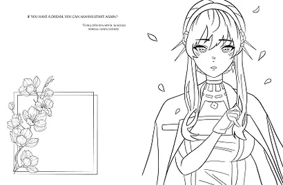 Art Book. Impressed by Anime-girls. Раскраска - фото 6