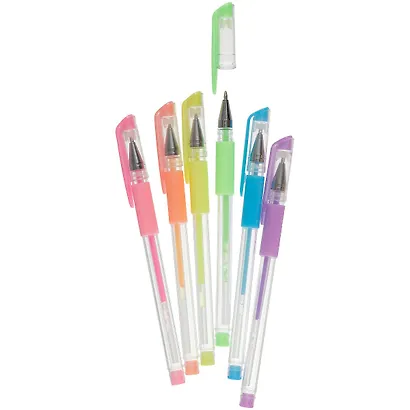 Ручки гелевые GoodMark, "Пастель", 6 цветов 0,8 мм - фото 2