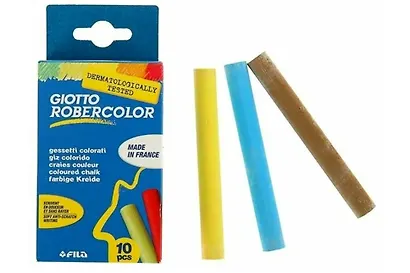 Мелки цветные 10цв "Giotto Robercolor" карт.блист., Fila - фото 1