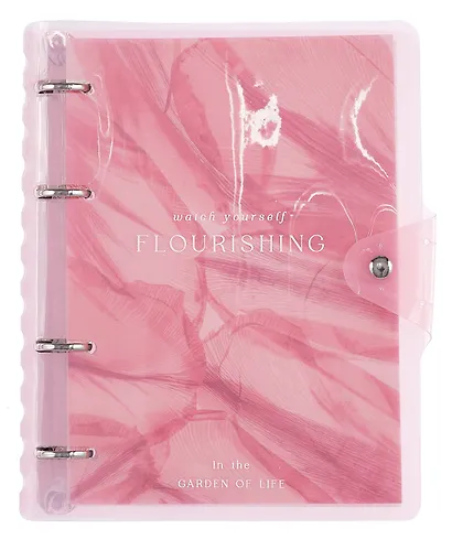 Тетрадь «Easiness», 120 листов в клетку, розовый, на кольцах - фото 2