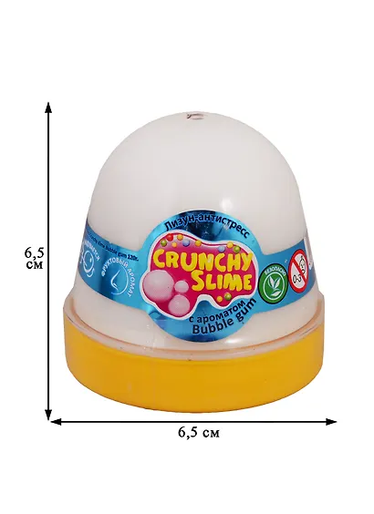 Лизун-антистресс TM Mr.Boo Crunchy slime BubbleGum - фото 2