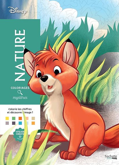 Coloriages mysteres Disney Nature  раскраска Волшебный мир Диснея Природа /Книги на английском языке - фото 3