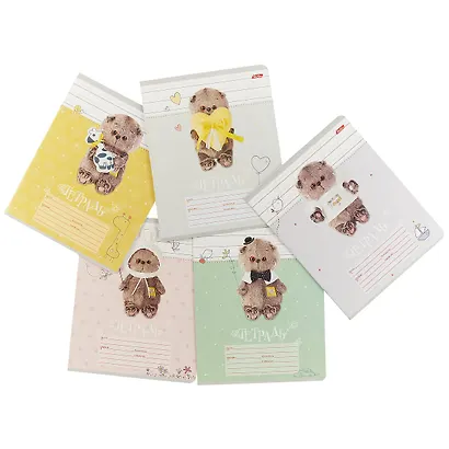 Тетрадь в косую линейку Hatber, "Кот Басик", 12 листов, в ассортименте - фото 4