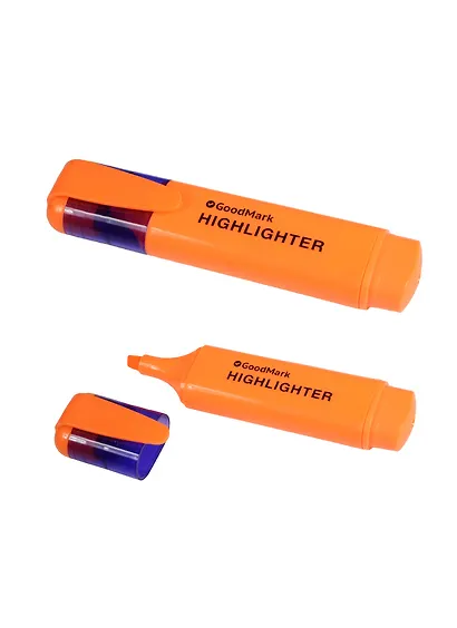 Текстовыделитель GoodMark, оранжевый 1-5 мм - фото 1