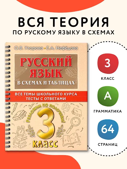 Русский язык в схемах и таблицах. Все темы школьного курса. Тесты с ответами: 3 класс - фото 4