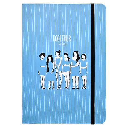 Книга для записей А5 160л лин. "Girls" 7БЦ, ляссе, тонир.блок - фото 1