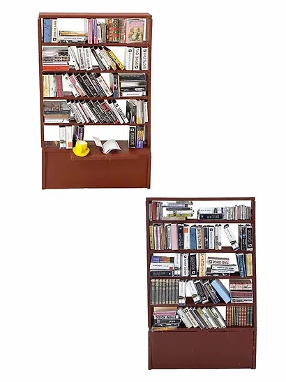 Сборная модель Румбокс "MiniHouse Серия книжный румбокс: Библиотека" - фото 7