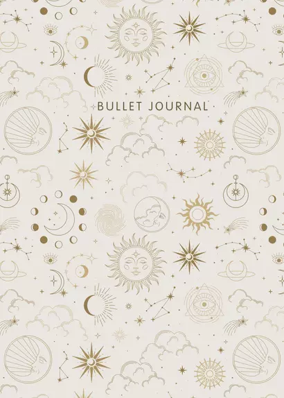 Книга для записей А5 120стр тчк. "Bullet Journal (эзотерический светлый)" - фото 1