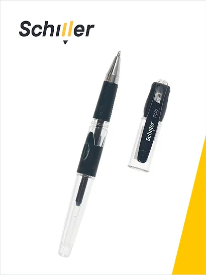 Ручки гелевые синие 12 штук "Solo" 0,7 мм, Schiller - фото 2