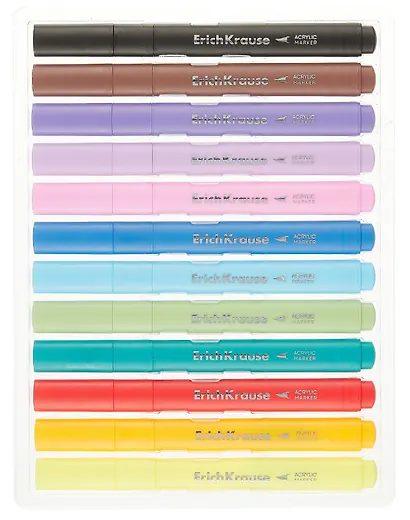 Маркеры акриловые 12цв "Art Spirit" кистевидные, водн.основа, пл.уп., ErichKrause - фото 2