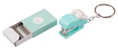 Степлер №10, 10 листов, "Котик" мини, в ассортименте - фото 3