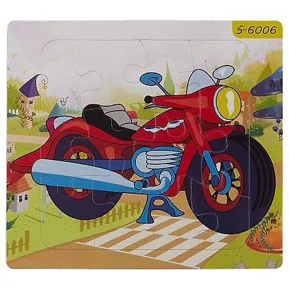 Магнитная рамка-пазл Транспорт 19,5х17, 2 вида в ассортименте - фото 2