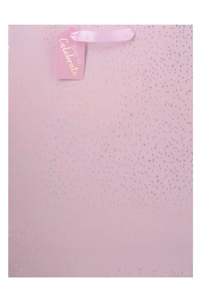 Пакет А3 33*46*10 "Time to celebrate" жен., бум., гологр.тиснение - фото 2