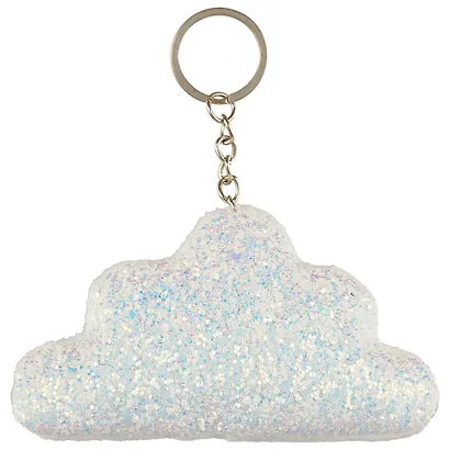 Брелок с блестками Облако (текстиль) - фото 4