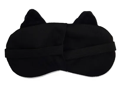 Маска для сна Кот с объемными глазами (плюш) (пакет) рыжая - фото 2