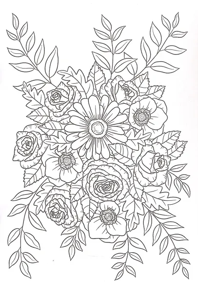 Цветочные фантазии. Лучшая раскраска - фото 2