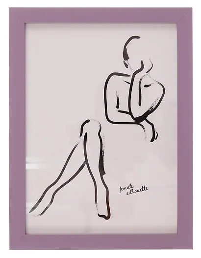 Фоторамка 13*18 "Силуэт" фиолетовое дерево - фото 1