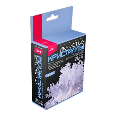 Набор для творчества LORI Лучистые кристаллы "Белый кристалл" - фото 4