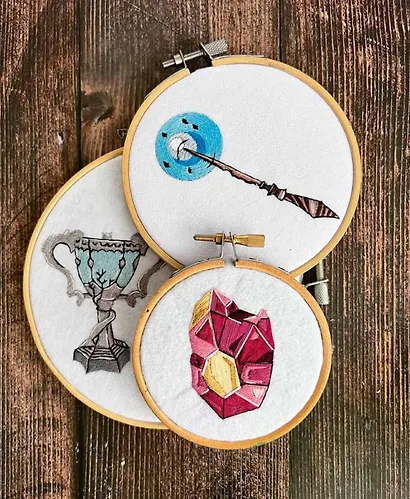 Школа вышивки для поттероманов. 28 магических сюжетов для вышивки гладью из вселенной Гарри Поттера. Неофициальная книга - фото 8