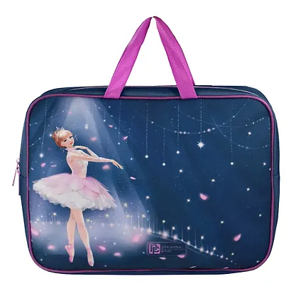 Папка для тетрадей А4+ "ПРИНЦЕССА-БАЛЕРИНА" 34,5*26*7см, полиэстер, водоотталкив. ткань, молния - фото 4