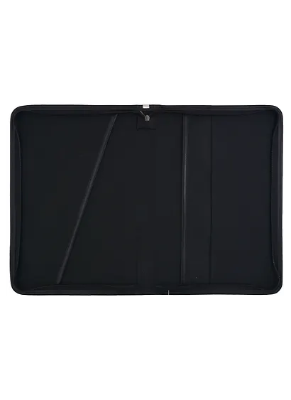 Папка деловая "Granada" 250*350 кожзам, черная, объемная, 1 отделение, с зажимом - фото 3