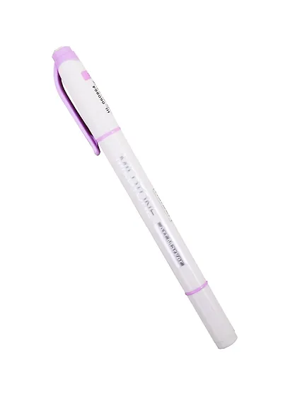 Текстовыделитель Hatber, Mildtone Pastel, двухсторонний сиреневый - фото 1