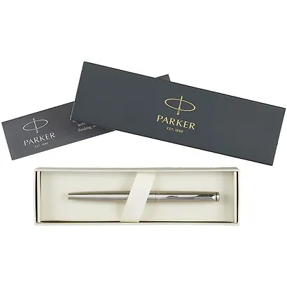 Ручка перьевая Parker, Jotter Stainless Steel CT, подарочная - фото 3
