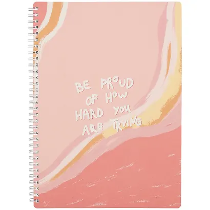 Тетрадь в клетку Be Smart, Paints, А4, 96 листов, розовая - фото 1