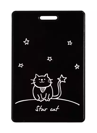 Чехол для карточек Кот и звезды Star Cat (глиттер) (ДГ2020-248) - фото 1