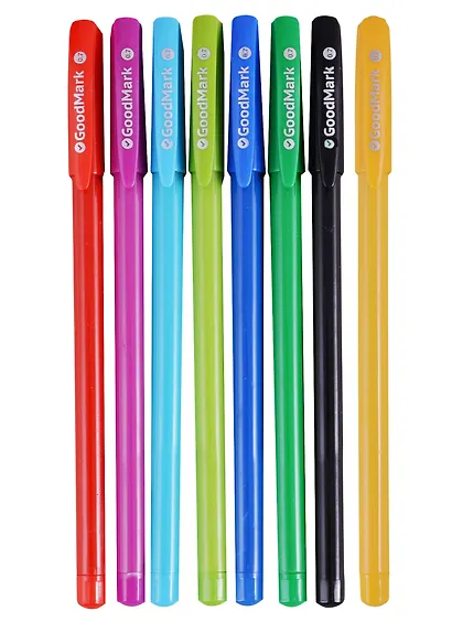 Ручка шариковая GoodMark, Rainbow, синяя, в ассортименте - фото 4