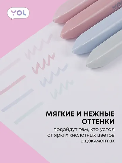 Текстовыделители Yoi, "Claude Monet. Inspiration series", 4 цвета - фото 2