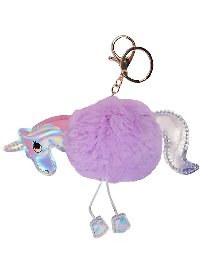 Брелок-помпон Единорог радужный с ножками (7см) (иск.мех) (12-04320-15) - фото 3