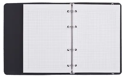 Тетрадь «Quote», 120 листов в клетку, черный, на кольцах - фото 2