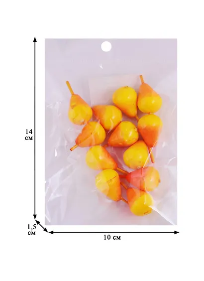 Искуственный декор, груши 12шт. - фото 2