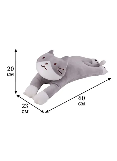Мягкая игрушка "Кот серый на животе", 60 см - фото 3