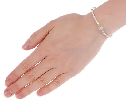 Браслет из бисера голубой, Lafilaf - фото 4