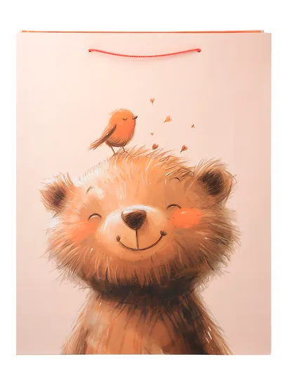 Пакет А3 42,5*33*10 "Улыбчивый мишка" дет., бум.мат.ламинат - фото 3