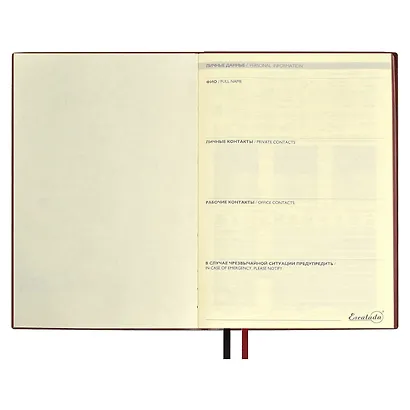 Ежедневник недат. А5+ 160л 175x245 "Шеврет" черный - фото 4