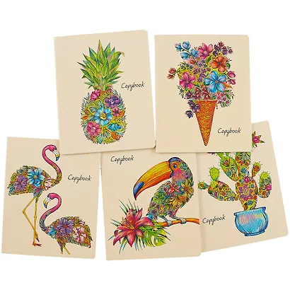 Тетрадь в клетку Феникс+, "Цветочные фантазии", 48 листов, в ассортименте - фото 7