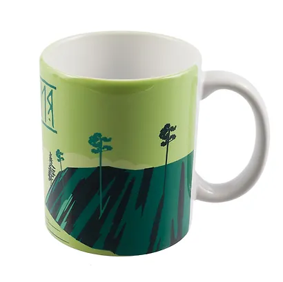 Кружка Карелия, зеленая (керамика) (330мл) - фото 2