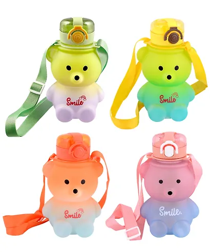 Бутылка с ремнем Мишка Smile (400мл) (пластик) (12-16041-202306-120) Bookvalno - фото 4